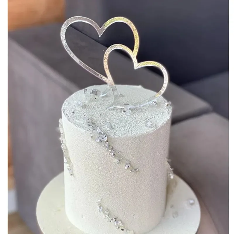 2024 Романтический торт в форме сердца на день рождения Tokin для свадебной вечеринки