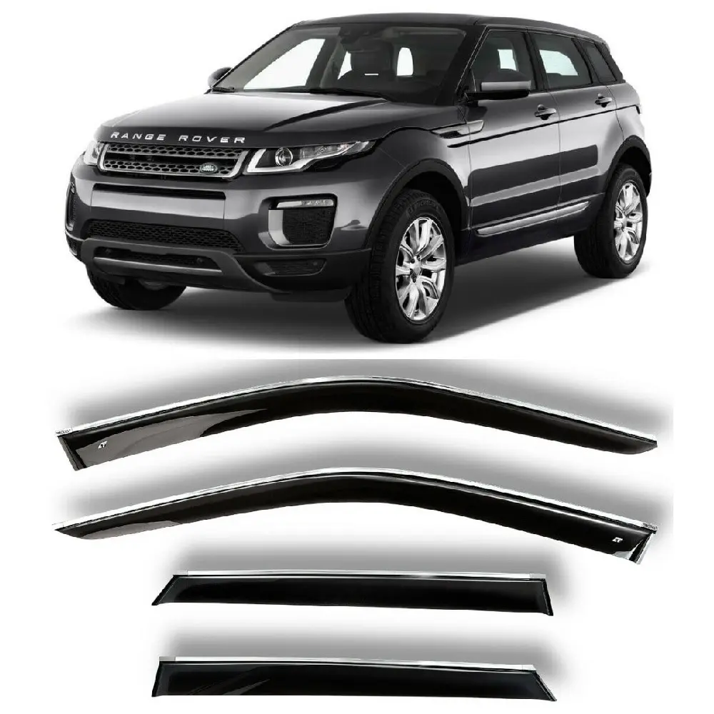 Дефлекторы окон хром полоска молдинг Cobra Tuning L10911CR на авто Land Rover Evoque 2011-2018