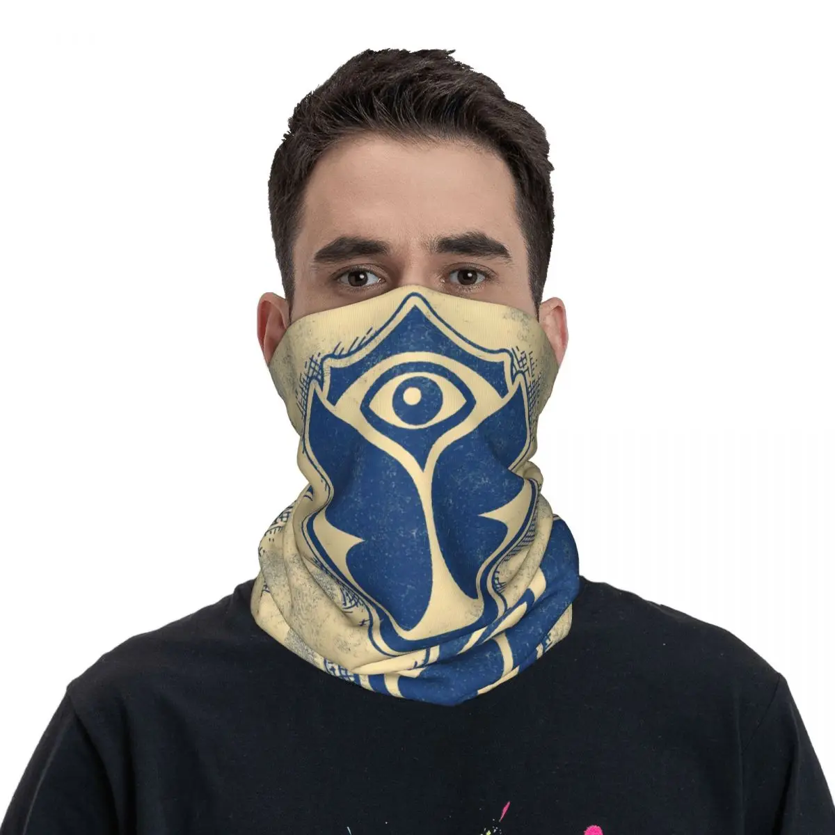 Шейный платок цвета хаки шейный маска для лица из полиэстера