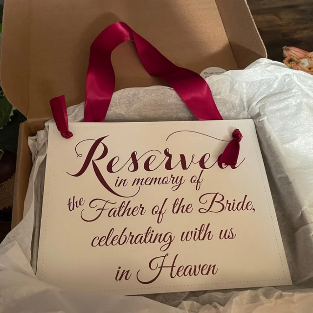 Персонализированный памятник баннер на свадебный стул с надписью в память о