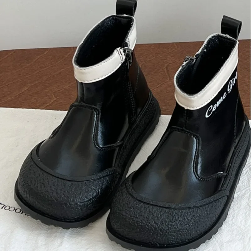 

Zapatos Niña Plush Kid Boot Winter Warmth Girl Leather Boot Anti Slip Cotton Shoe Fashion Princess Boot Kid Shoe Cute Ankle Boot