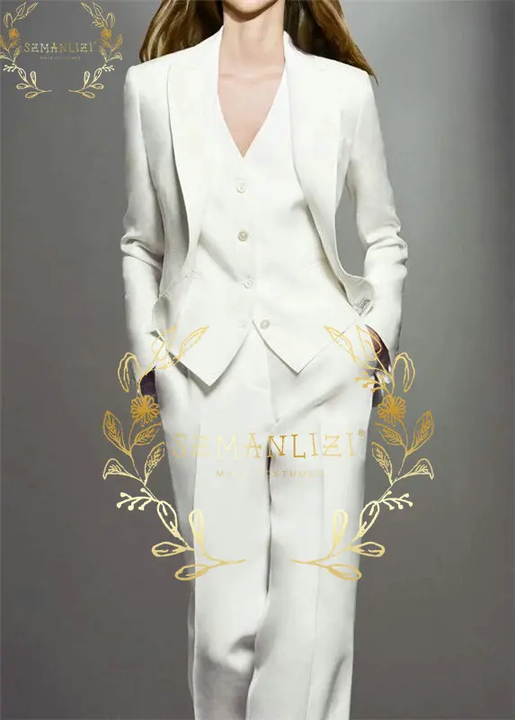 Новое поступление 2022 элегантная белая Деловая одежда приталенный женский