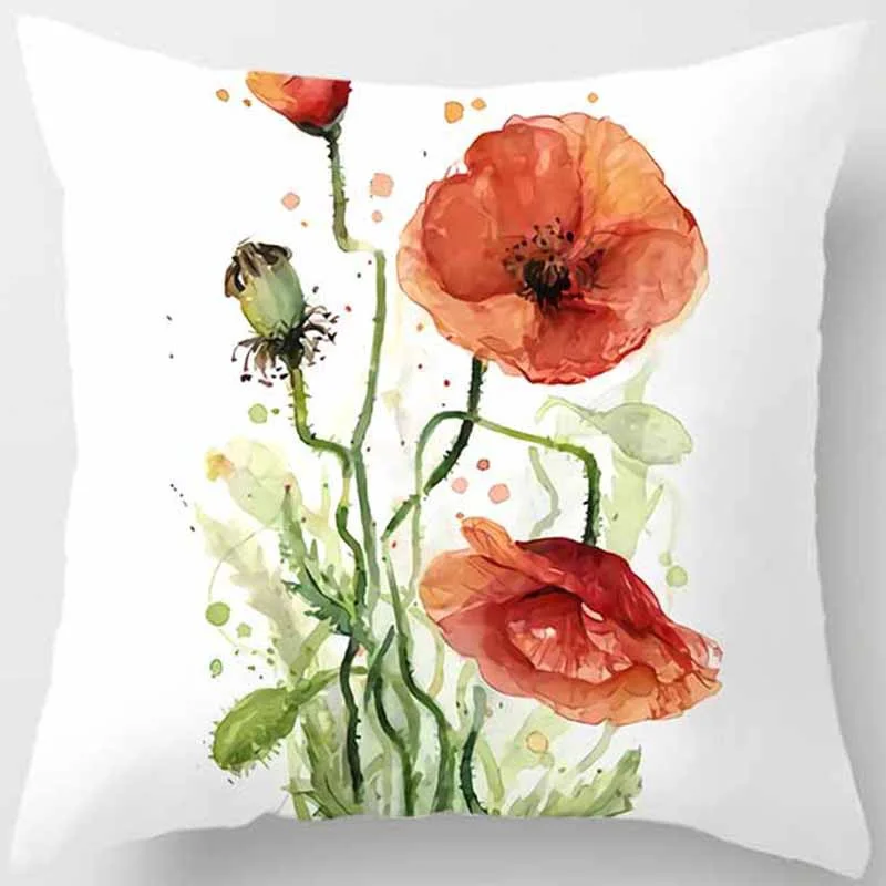 Различные растения и цветы супермягкий Бархатный Чехол для диванной подушки