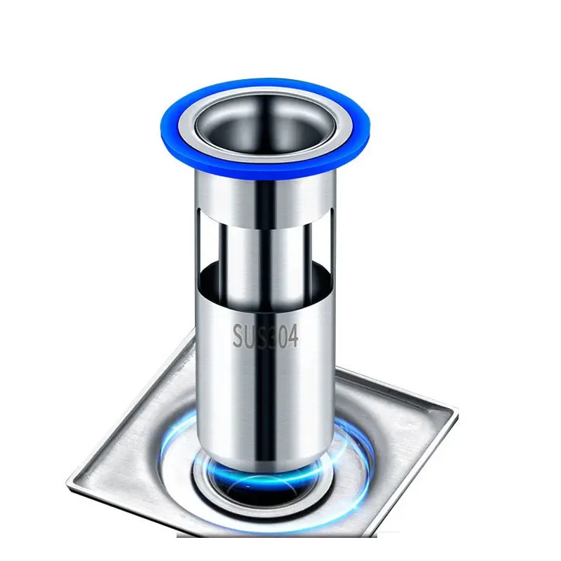 

U-образный 304 сток в полу из нержавеющей стали Core дезодорант с защитой от насекомых для ванной комнаты с глубоким водным уплотнением для раковины в туалете с защитой от запаха