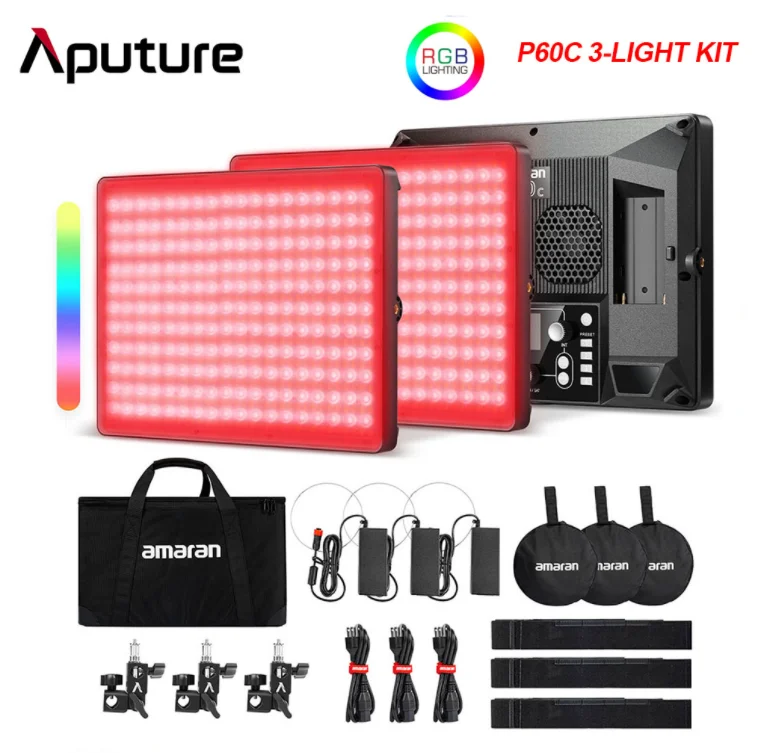 Aputure Amaran P60C P60X 150C 300C RGBWW полноцветная P60 двухцветная фотография с фотографией