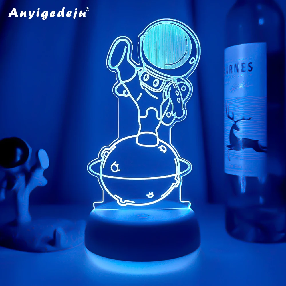 

Astronaut Model 3D Light Night Lamp for Kid Bedroom Figure Spaceman Illusion Vision Table Lamp for Children Toys Dropshipping