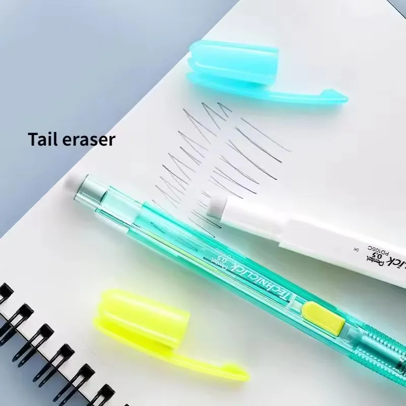 Фото 1 шт., японский механический карандаш Pentel PD105T, студенческий автоматический карандаш, боковой пресс, 0,5 мм, противоскользящий держатель для ручек, школьные канцелярские принадлежности №4