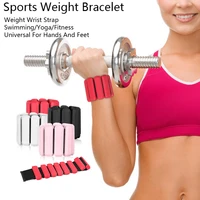 1pc wrist weight bracelet adjustable silicone wrist ankle strap running yoga pilates training exercise fitness equipment