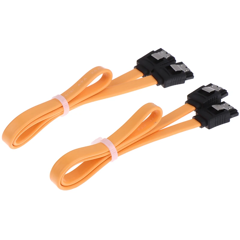 Кабель SATA 3,0 длиной 40 см, 2 шт./комплект, кабель для передачи данных SATA 3,0 III SATA3 6 Гбит/с, Прямой шнур, Кабель SAS, двухканальный кабель для передачи данных на жестком диске