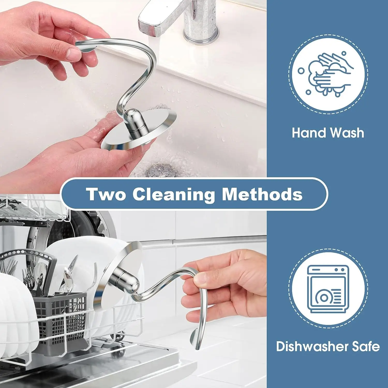 Спиральный венчик для тестирования на кухне лопаточка из нержавеющей стали