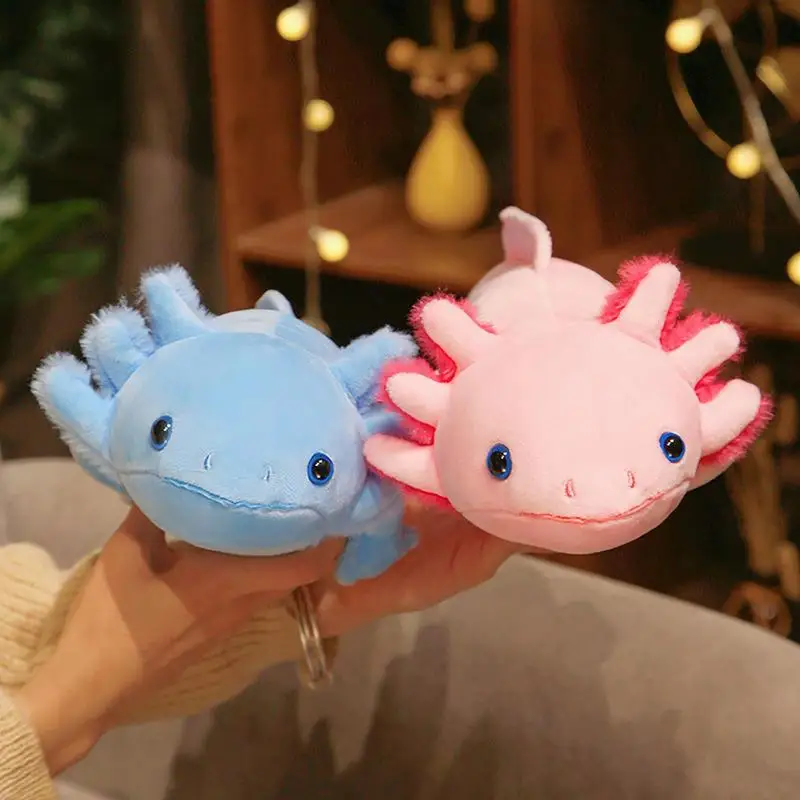 

Axolotl Plush Toys Soft Stuffed Animal Throw Pillow Doll Cute Salamander Plushies Room Decor Ornaments For Kids Birthday Gifts