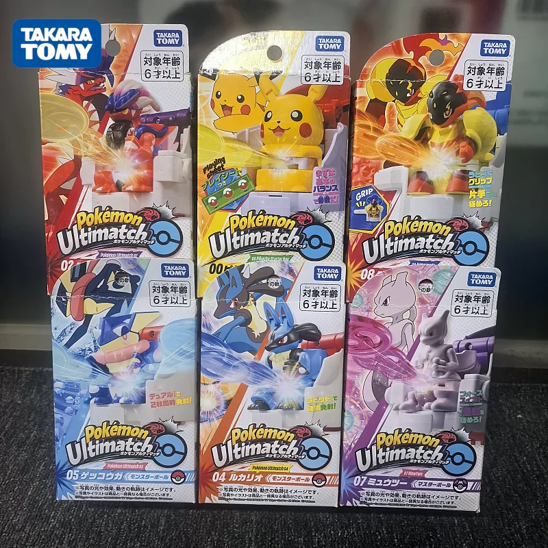 Фото Коллекционная модель Takara Tomy Pokemon Ultimatch Launch Battle: Пикачу, Чаризард, Корайдон, Лукарио – подарок для взрослых коллекционеров №1