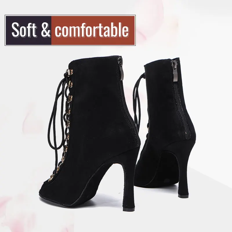 New Women's Fashion Party Woman Sexy stilettos High Heels Latin Women Latin dance heels Boots shoes Breathable For Ballroom