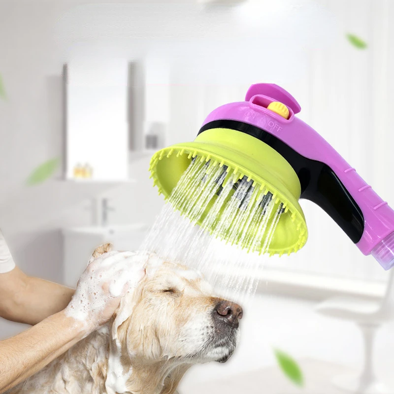 

Pet Combing Massage Shower Head Bath Brush Dogs Cats Shower Shower Comb Pet Washing Supply Accessories Sprinkler Animal Dog Wash
