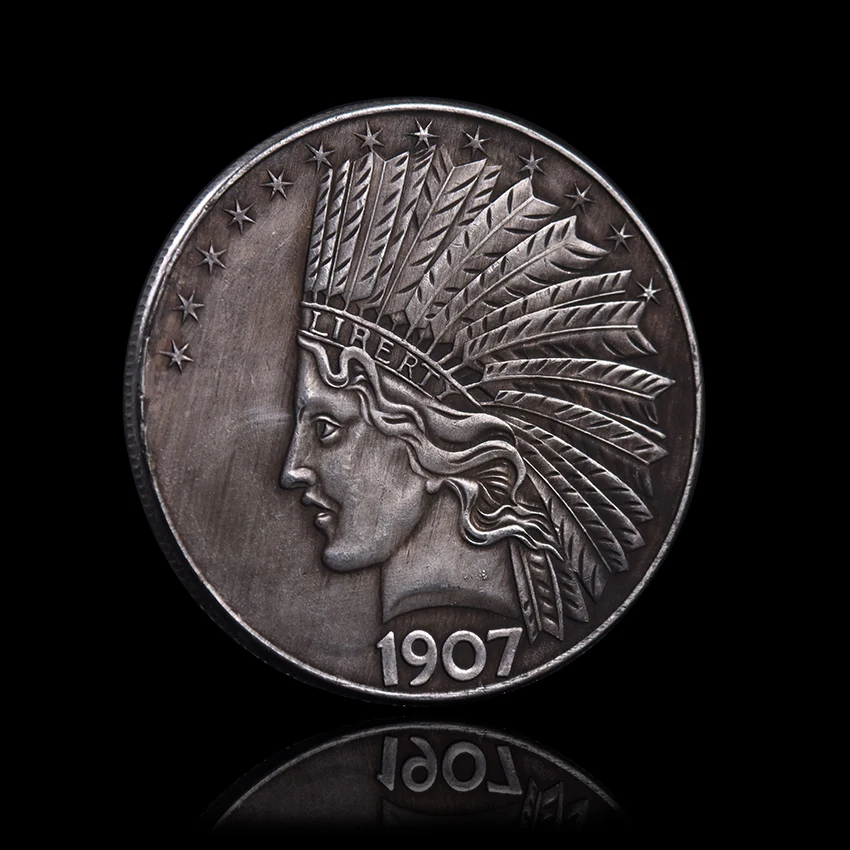 Копия Соединенные Штаты Америки 1907 США Свобода Орл металлические монеты сувенир Домашнее украшение подарок