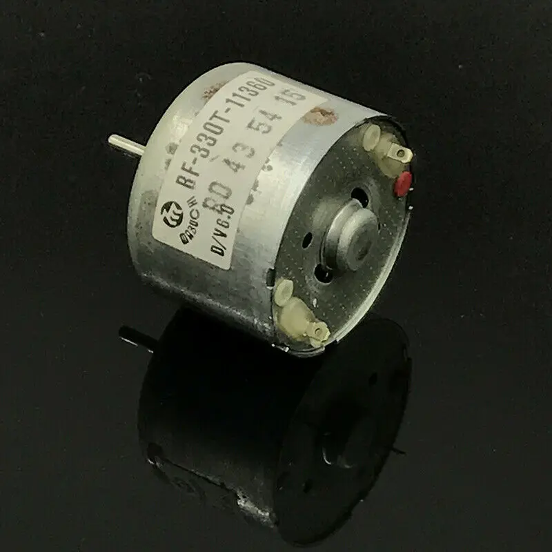 

Оригинальный японский двигатель MABUCHI RF-330T-11360, 3 В-6 В постоянного тока, 6330 об/мин, высокоскоростной микро 24 мм, круглый двигатель шпинделя для игрушечного вентилятора, модель автомобиля