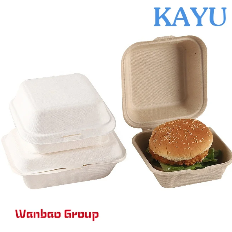 Cheap Hot Sales Biodegradable Hamburger Box Food Cake Box Sandwich Container Freeze Safe Cake Box Cake Packaging Free. Customize