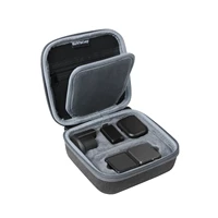 for dji action 2 portable outdoor travel mini storage bag protective case black handbag action 2 camera accessories