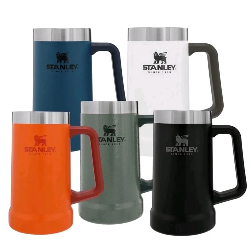 

Original Stanley Cup Vacuum Thermos 709ML With Hand Stainless Steel Double Wall Thermal Estanley Cup Beer Stein Grip Mug Warm