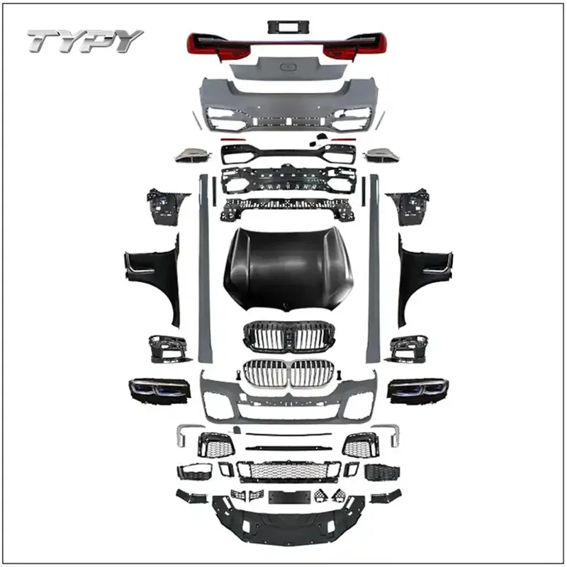 Комплект фар головного света, модифицированные передние и задние фары, для BMW 7 серии G11 G12, G12, модель G12 M760 Комплект фар головного света, модифицированные передние и задние фары, для BMW 7 серии G11 G12, G12, модель G12 M760