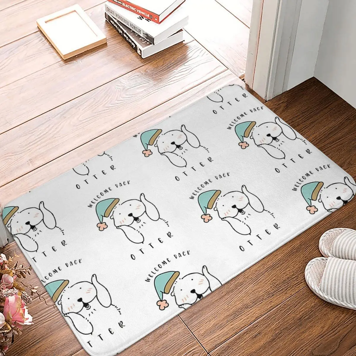 

Welcome Back OtterBathroom Mat Welcome Doormat Kitchen Carpet Entrance Door Rug Home Decor