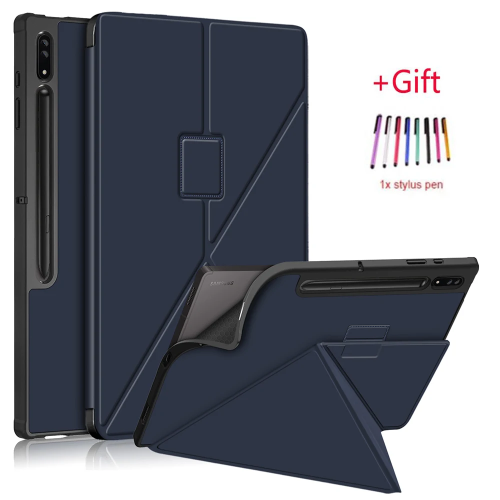 

Case for Samsung Galaxy Tab S8 Ultra 5G 14.6" SM-X900 Tablet Folding Magnetic Cover Funda for Tab SM-X906 Case Protective Shell