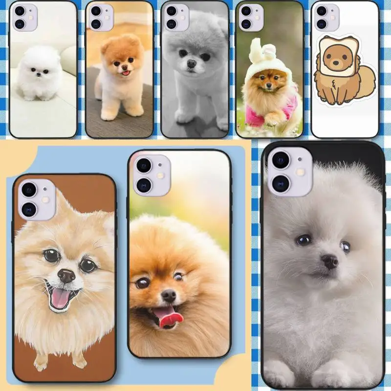

Pomeranian Pom Phone Case Fundas Shell Cover For Iphone 6 6s 7 8 Plus Xr X Xs 11 12 13 Mini Pro Max