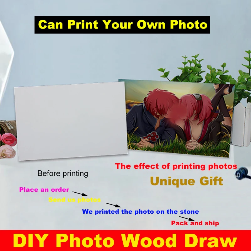 

Деревянная картина «сделай сам» может напечатать ваши собственные фотографии 15*10 см Индивидуальная Картина Рисунок декоративная картина д...