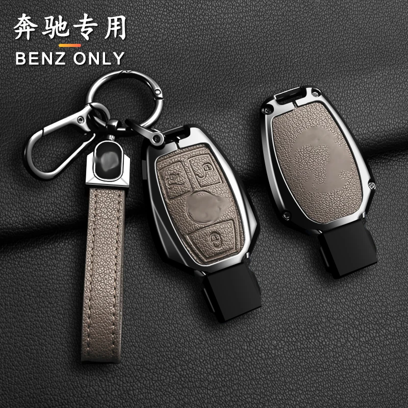 

Защитный чехол для автомобильных ключей из цинкового сплава для Mercedes Benz A B C E Class GLS GLA GLK GLC CLS CLA AMG W204 W205 W212 W463 W176