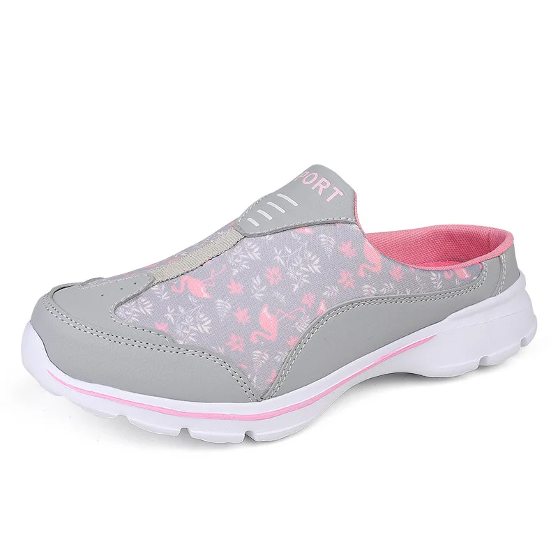 

2022 Women Sandals Round Toe Sandals Anti-Slip Casual Female Flat Breathable Walking Shoes Fashion Home Outdoor Slides Slip-On