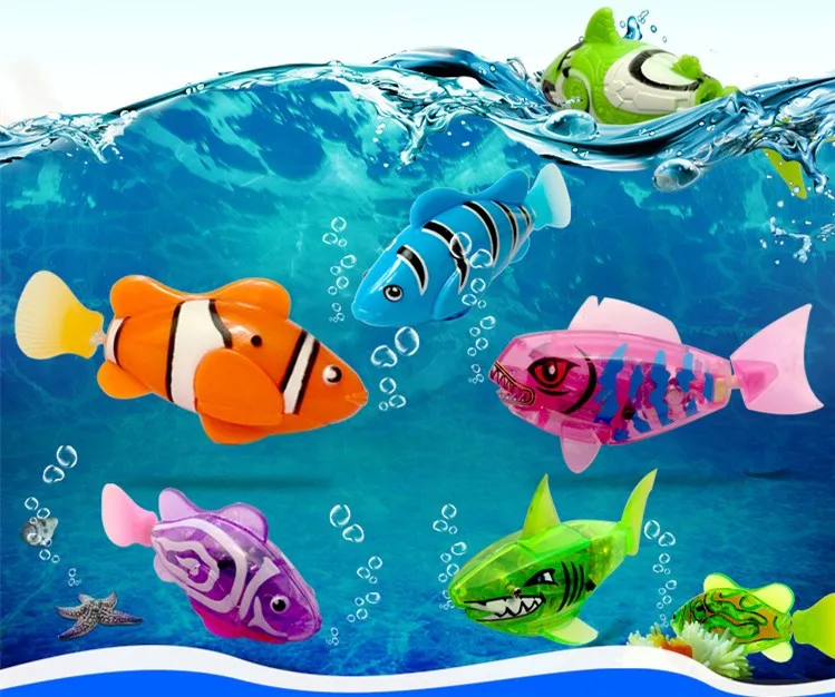 

1 Piece Hot! Funny Swim Electronic Fish Activated Battery Powered Toy Fishes Swimming Pet for Fishing Tank Decorating Fish Toys