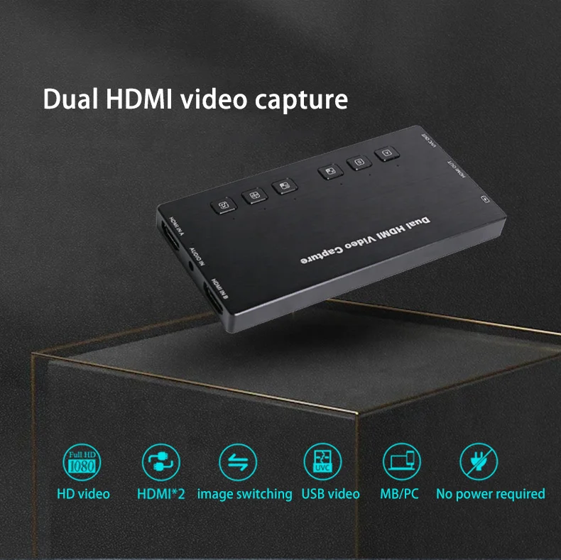 DIGICAST Dual HD видеозахват для прямой трансляции игр 1080P аудио и видео Захват