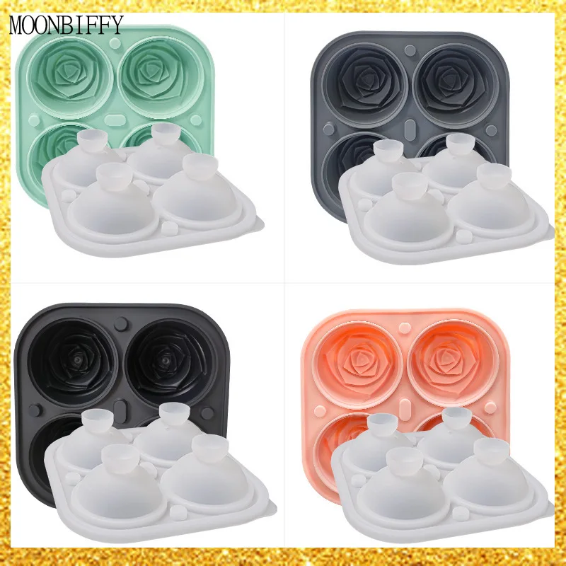 

Форма для льда «сделай сам», креативная форма в форме розы из силикагеля, лоток для дома, бара, вечеринки, крутой инструмент для виски, вина, м...