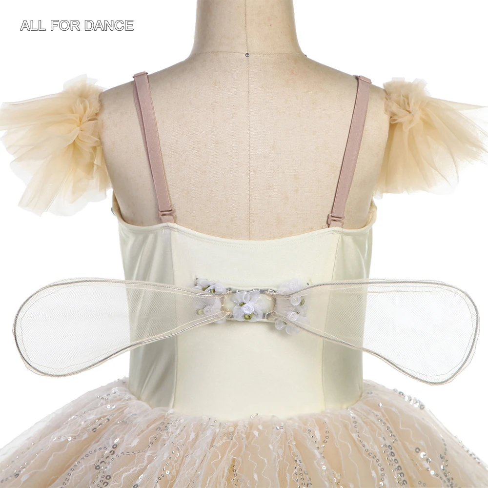 22130 романтические юбки-пачки для детей и взрослых лиф из спандекса цвета слоновой