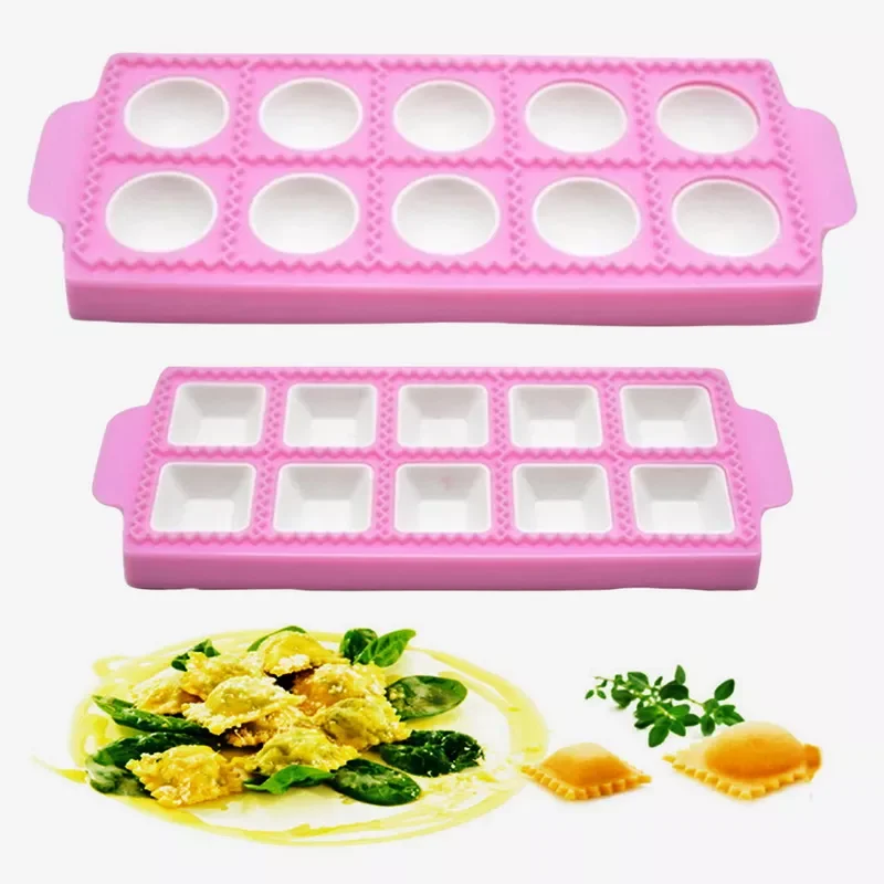 

2022New tools 10 with tortellini molds Ravioli aluminum shape dumplings dumplings kitchen DIY tools for making pastry dumplings