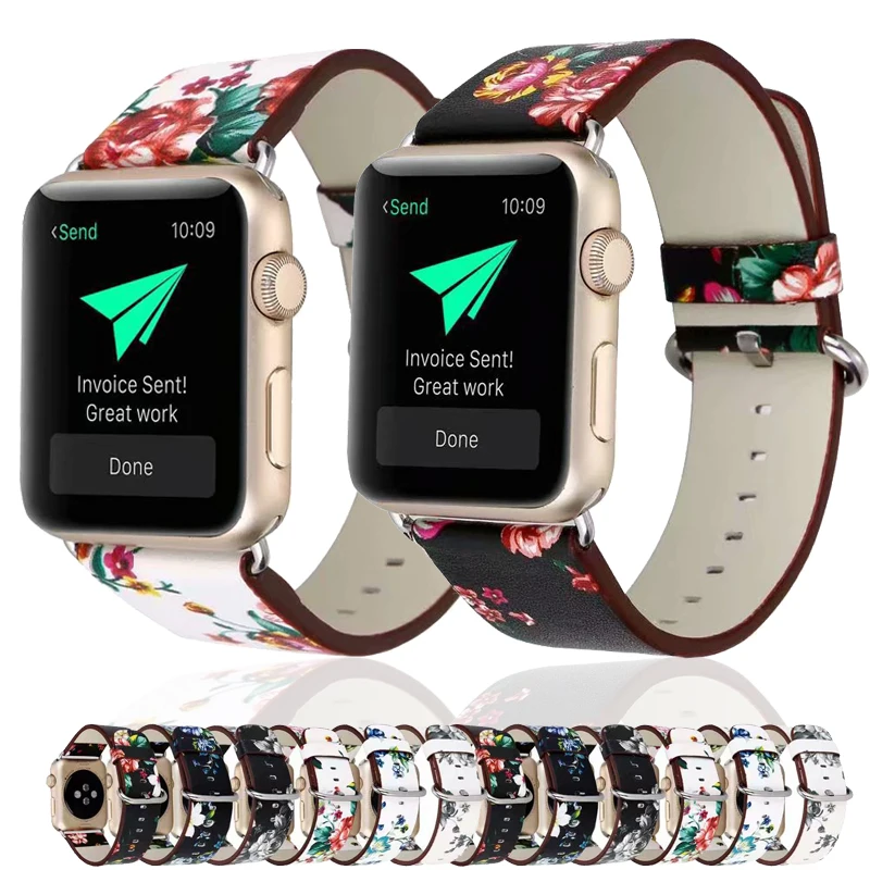 

Кожаный ремешок для Apple Watch Band 49 мм 38 мм 40 мм 41 мм 42 мм 44 мм 45 мм iWatch Ultra браслеты Смарт-часы Series 8 7 6 SE 5 4 3 2