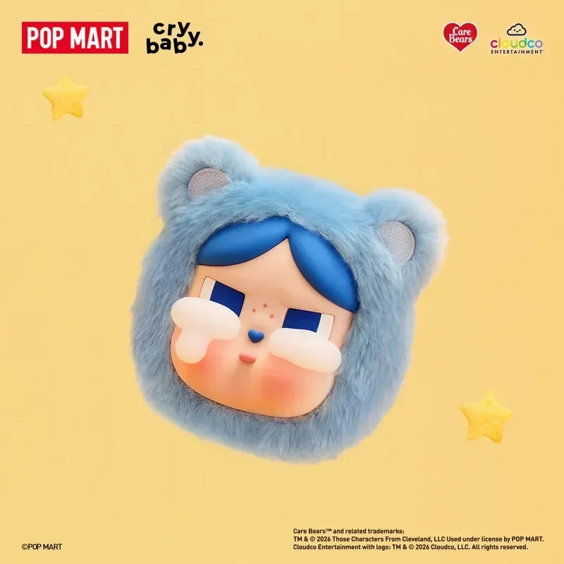 Фото POP MART CRYBABY Серия Care Bears Мини-сумка из натуральной кожи, подвесной футляр для украшений, загадочная коробка-сюрприз, случайные игрушки, фигурки-украшения. №2