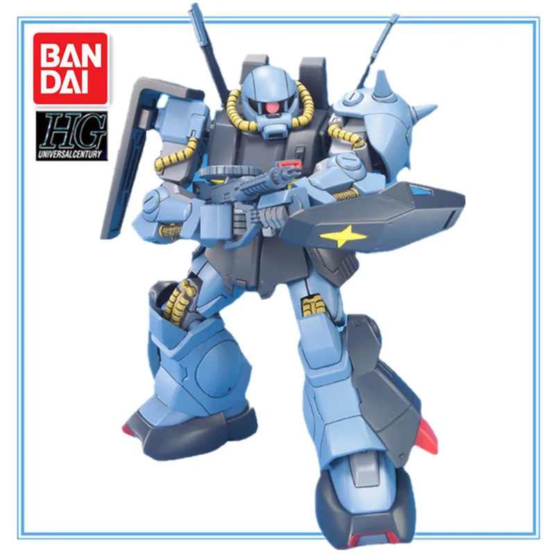 Bandai Genuine Gundam Model Kit Anime Figure HG 1/144 RMS-106 Hi-Zack Collection Gunpla Anime Action Figure Toys for Children
