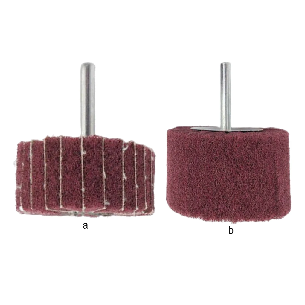 

Cleaning Grinding Head Buffing Pad Scouring Abrasive Shank Mounted Brush Flap Wheel Sander Durable Tools Drill Grit