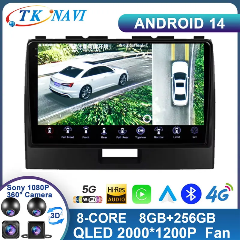 Android 14 для Suzuki Wagon R 2010 2011 2012 2013 2014 2015 2016 2017 2018 Автомобильный радиоприемник