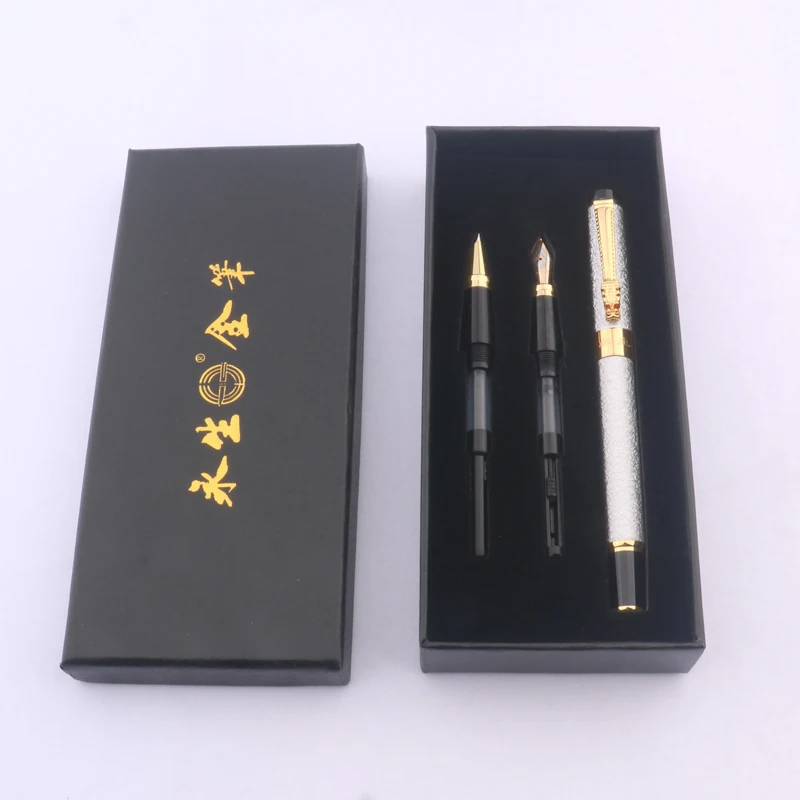 

Перьевая ручка Yongsheng матовая черная с конвертером, набор из 1 шт.