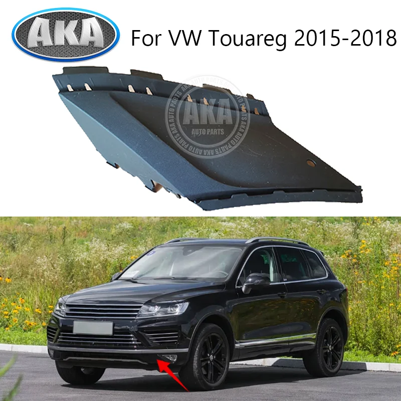 Фото Крышка противотуманной фары переднего бампера для VW Touareg 2015-2018, решетка противотуманной фары №1
