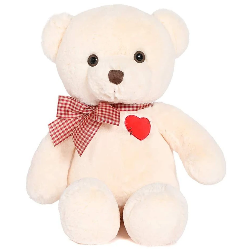 

Teddy Bear Plush Toy Cute Teddy Bear Plush Toy Valentine'S Day Birthday Gift 20 Inches (White)