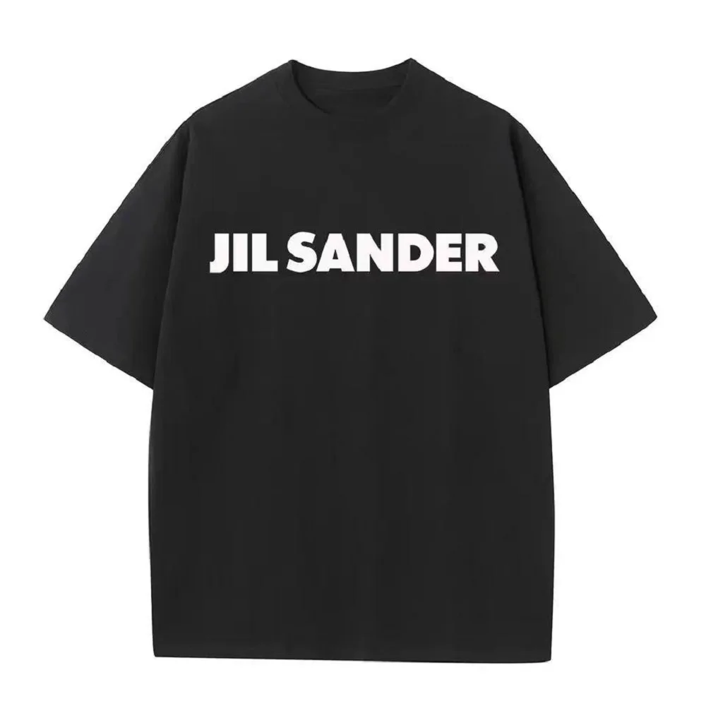 Jil Sander 23ss Printed T Shirt for Men Casual Short Sleeve Unisex Classic T-shirts Women Summer Clothing