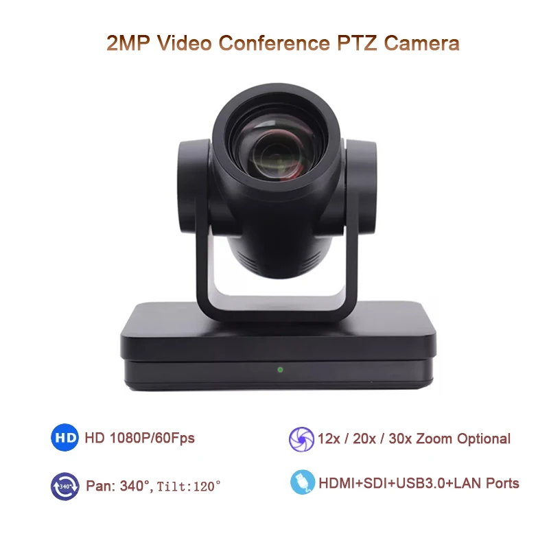 PTZ 12X / 20X / 30X SDI 1080P 60fps Live Streaming Camera AI Auto Tracking Runs Wirecast OBS vMix With HDMI USB3.0 IP Supports