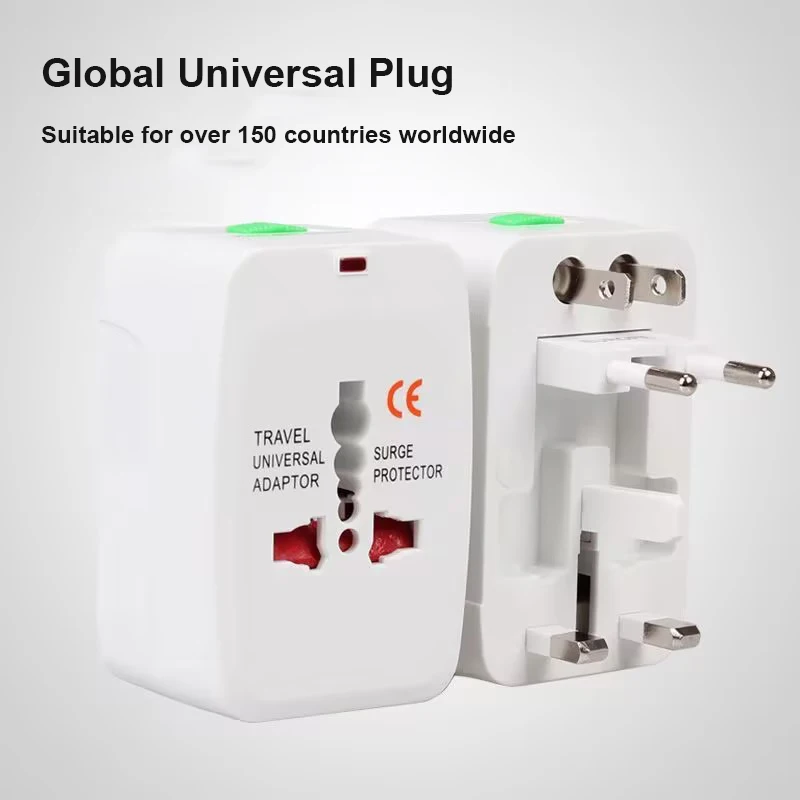 

Global Universal Plug Adapter Conversion Plug US/EU/UK/AU 110V/250V 10A 1500W Copper Plug