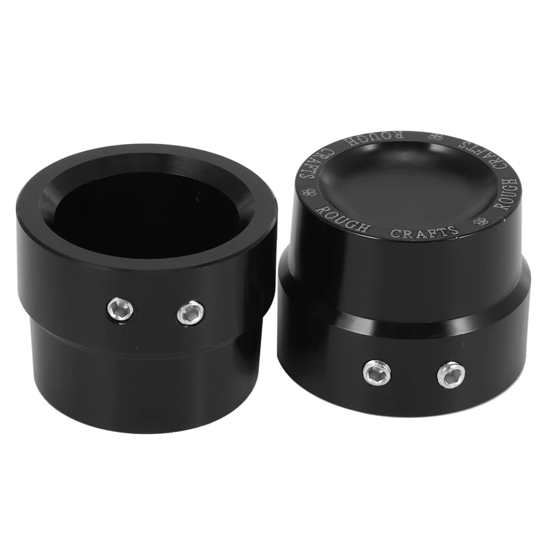 

8 Pcs Black Aluminum Rough Front & Rear Axle Nut Covers Caps For Sportster XL883 XL1200 Dyna Touring V-Rod