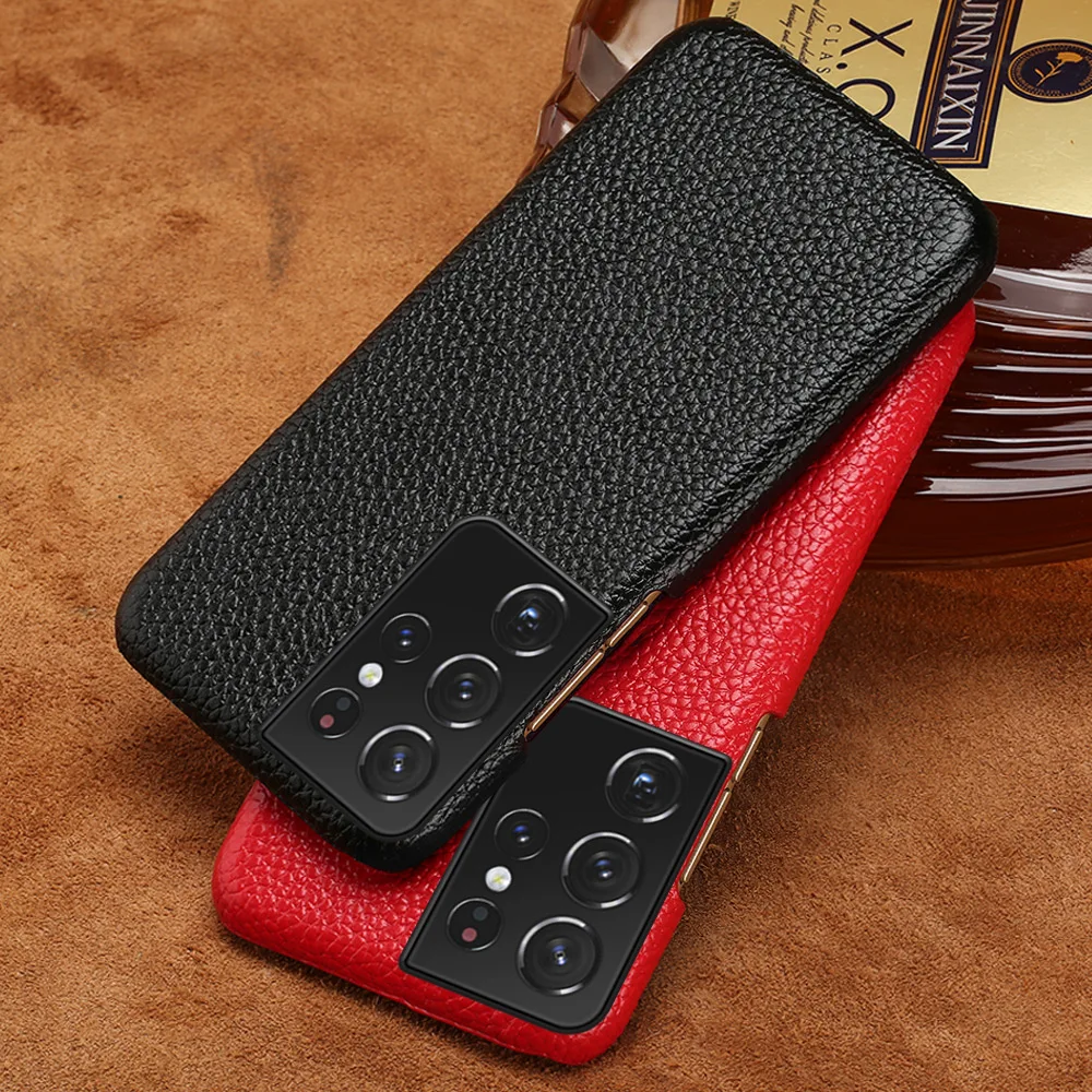 Luxury Leather case For samsung s21 ultra genuine leather cover s20 ultra Leather cover For Samsung Galaxy note 20 ultra s20 s10