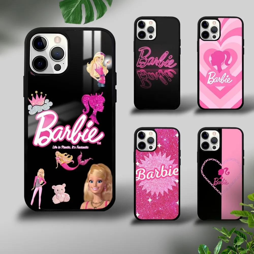 B-barb-biE Prin-cess Pink Typefac Чехол для телефона iPhone 16 15 14 13 12 11 Pro Xs Max Mini Plus Celulares Hard Funda