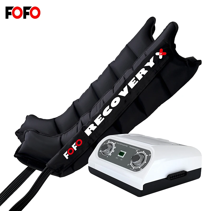 Portable Rechargeable Battery Paralysis Equipment Sports Relax Recovery Air Compression Leg Massager with 6 Chamber
